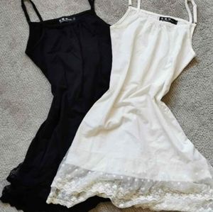 Lace tank slip dress